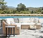 Huntington Wicker 5-Piece Slope Arm Outdoor Sectional (100")