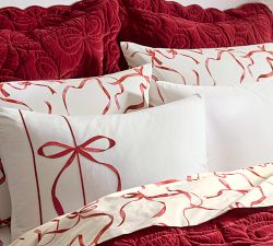 Monique Lhuillier Aubree Bow Pillowcases - Set of 2
