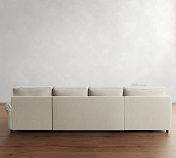 PB Comfort Roll Arm L-Shaped Chaise Sectional (137")