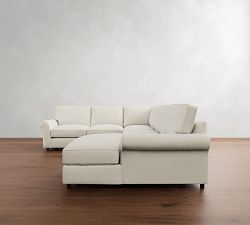 PB Comfort Roll Arm L-Shaped Chaise Sectional (137")