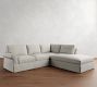 PB Comfort Roll Arm Slipcovered 3-Piece Bumper Sectional (108")