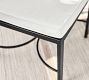 Riviera Metal Rectangular Dining Table + Chair Outdoor Dining Set