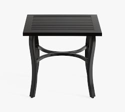 Riviera Metal Square Outdoor Side Table (22")