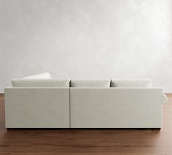 Shasta Roll Arm 3-Piece L-Shaped Wedge Sectional (105"&ndash;110")
