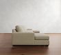 Big Sur Square Arm Double Chaise Sectional (146"&ndash;198")