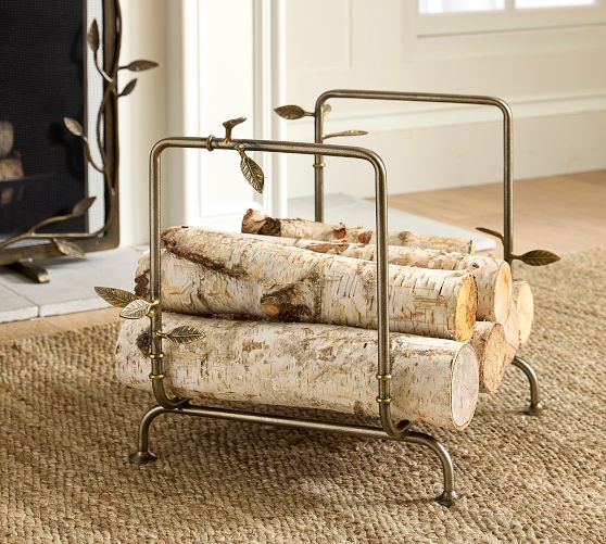 K*♡様 Pottery Barn vintage wood rack Log Holders | Pottery Barn