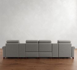 Cameron Roll Arm Power Reclining Double Chaise Sectional (132"&ndash;160)