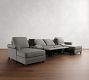 Cameron Roll Arm Power Reclining Double Chaise Sectional (132"&ndash;160)