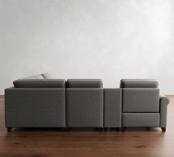 Cameron Roll Arm Power Reclining L-Shaped Sectional (109"&ndash;123")