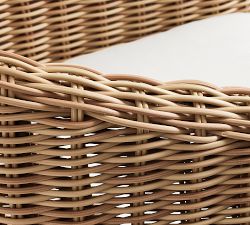 Huntington Wicker Slope-Arm Outdoor Dining Chair