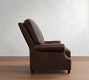 James Roll Arm Leather Recliner