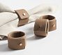 Leather Napkin Rings - Set of 4