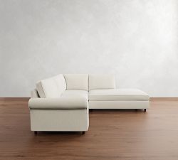 PB Comfort Roll Arm 3-Piece Bumper Sectional (108")