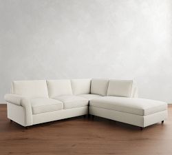 PB Comfort Roll Arm 3-Piece Bumper Sectional (108")