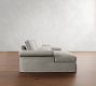 PB Comfort Roll Arm Slipcovered Double Chaise Sectional (135"&ndash;170")