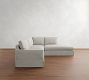 PB Comfort Square Arm Slipcovered 3-Piece Bumper Sectional (108")
