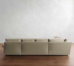 Pearce Roll Arm 4-Piece Wedge Chaise Sectional (147")