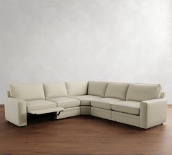 Pearce Square Arm Reclining 5-Piece L-Shaped Sectional (117")