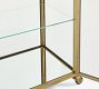 Vitrine Metal Bar Cart (32")