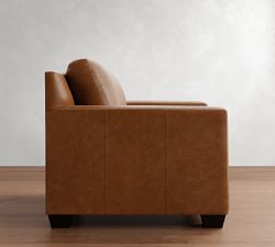 York Square Arm Leather Chair