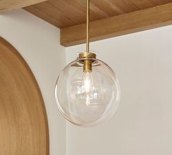 Anderson Clear Glass Globe Pendant (12"-15")
