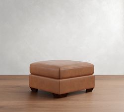 Big Sur Leather Ottoman