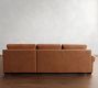 Big Sur Roll Arm Leather 3-Piece Sectional (115")