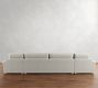 Canyon Roll Arm Double Chaise Sectional (155"&ndash;209")