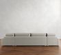 Canyon Square Arm Double Chaise Sectional (152"&ndash;206")