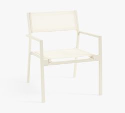 Fiji Metal &amp; Mesh Stackable Outdoor Lounge Chair