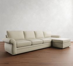 Pearce Roll Arm Chaise Sectional (110"&ndash;150")