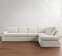 Pearce Square Arm Slipcovered Return Bumper Sectional (110"&ndash;140")