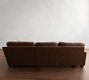 Turner Square Arm Leather 3-Piece Bumper Sectional (106"&ndash;111")
