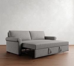 York Roll Arm Trundle Sleeper Sofa (89")