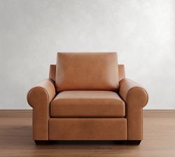 Big Sur Roll Arm Leather Chair