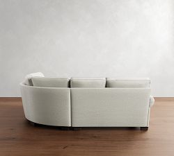 Buchanan Roll Arm 3-Piece Curved Wedge Sectional (100")