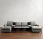 Cameron Roll Arm Power Reclining Double Chaise Sectional (132"&ndash;160)
