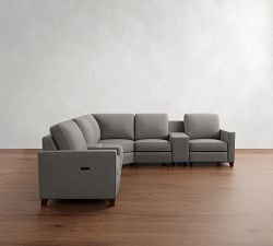 Cameron Square Arm Power Reclining L-Shaped Sectional (109"&ndash;123")