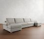 Canyon Roll Arm Double Chaise Sectional (155"&ndash;209")