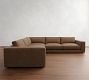 Carmel Lounge Leather 3-Piece L-Shaped Sectional (117")