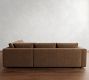 Carmel Wide Arm Leather 3-Piece Sectional (113")