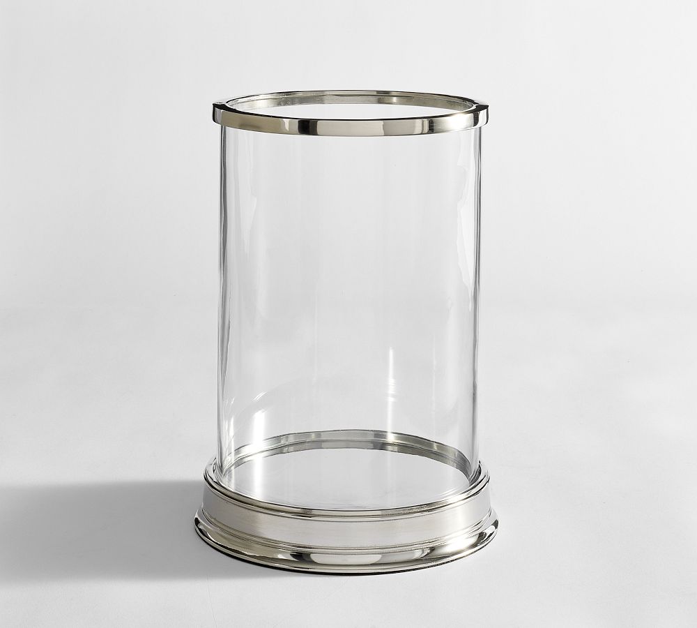 Daphne Hurricane Candle Holder - Small - Nickel