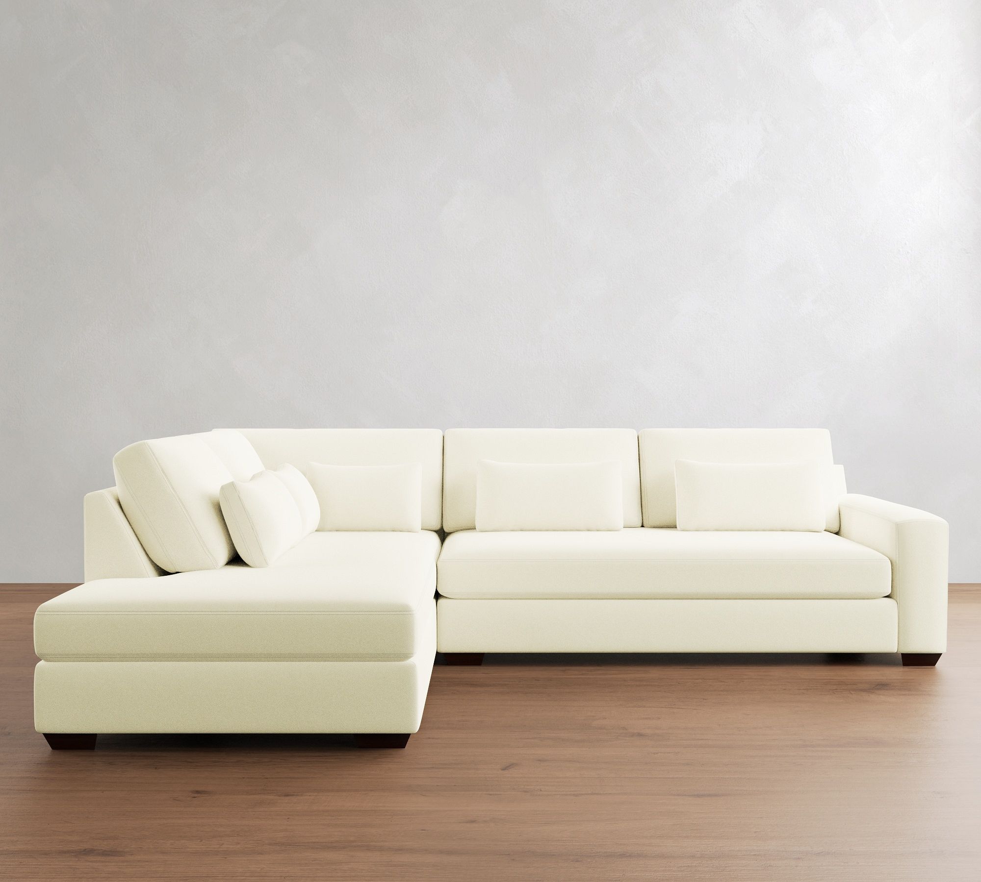 Big Sur Square Arm Deep Seat Return Bumper Sectional (120"&ndash;152") - thumbnail 6