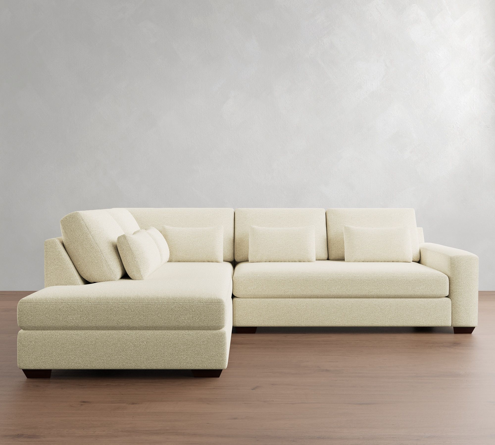 Big Sur Square Arm Deep Seat Return Bumper Sectional (120"&ndash;152") - thumbnail 4
