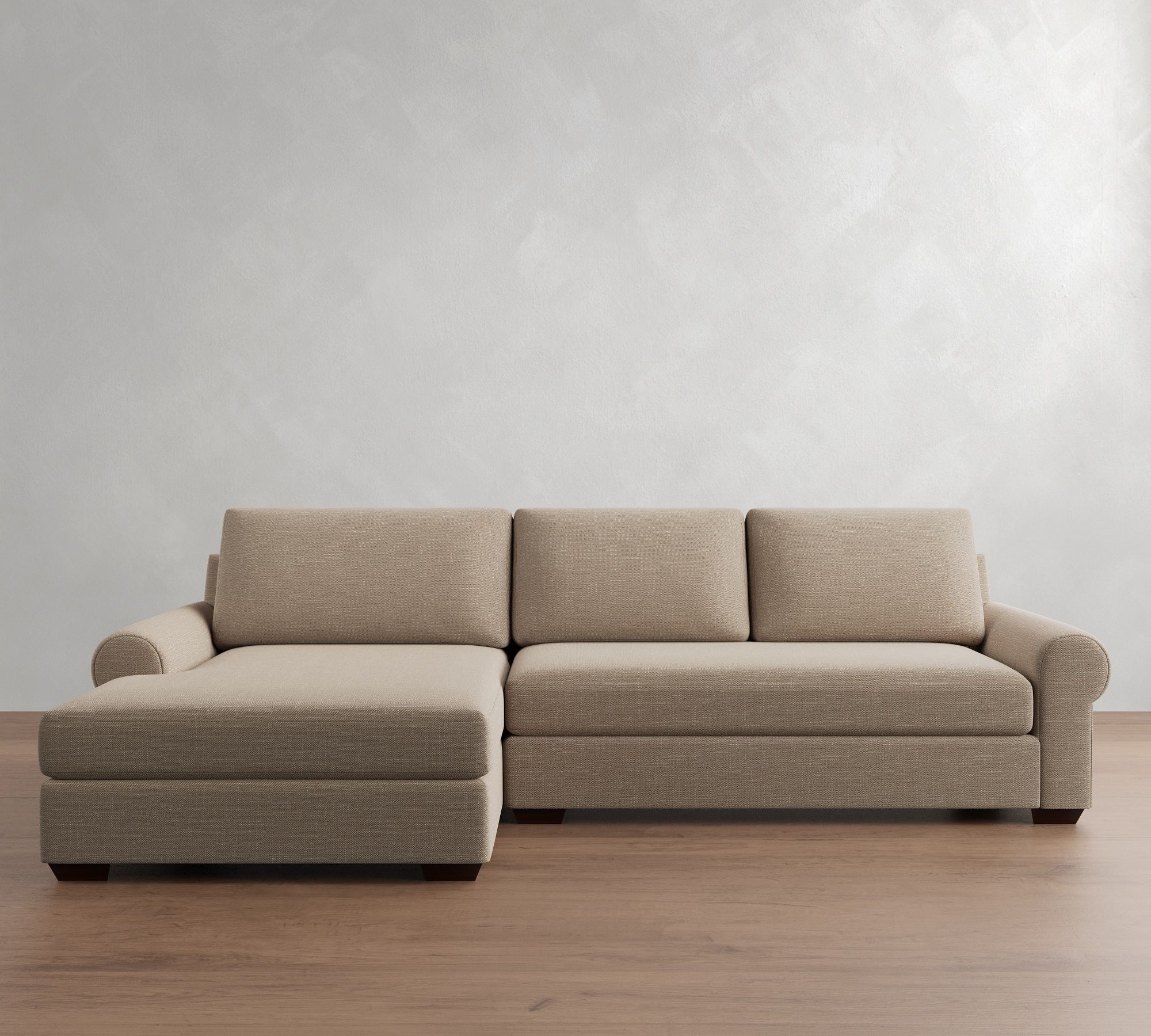 Big Sur Roll Arm Chaise Sectional (115"&ndash;157") - thumbnail 8