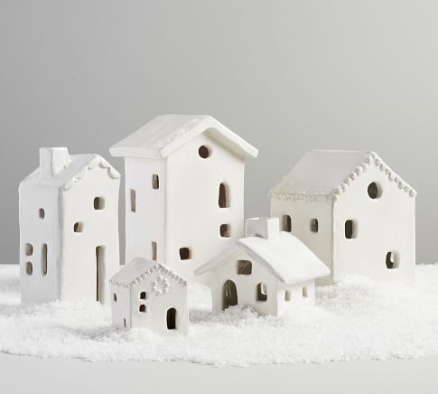 Ceramic Houses - Set of 5