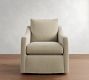 Ayden Slope Arm Slipcovered Swivel Glider