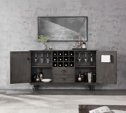 Briggs Rolling Bar Cart (62")