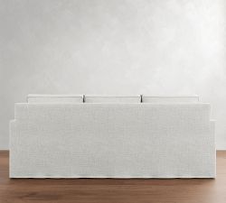 Cameron Square Arm Slipcovered Sofa (61"&ndash;96")