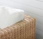 Huntington Wicker Square Arm Outdoor Lounge Chair